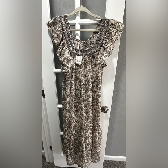 ⭐️SOLD⭐️NWT Free People Women's Bonita Printed Midi Dress - Picture 12 of 16